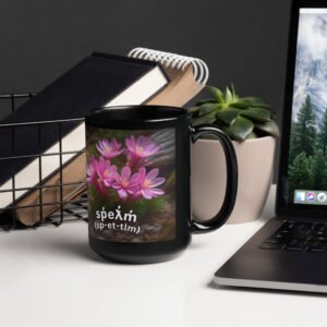 Bitterroot Black Glossy Mug — Salish (Pend d’Oreille Kalispel)