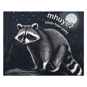 Raccoon Jigsaw puzzle — Salish (Pend d’Oreille Kalispel)