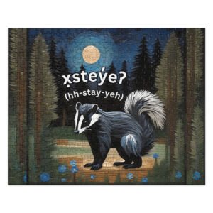 Skunk Jigsaw Puzzle — Salish (Pend d’Oreille Kalispel)