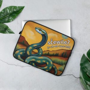 Snake Laptop Sleeve — Salish (Pend d’Oreille Kalispel)