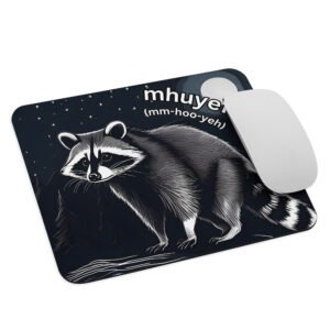 Raccoon Mousepad — Salish (Pend d’Oreille Kalispel)