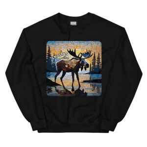 Moose Unisex Sweatshirt – Salish (Pend d’Oreille Kalispel)