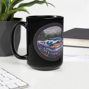 snxʷmeneʔ Black Glossy Mug — Salish (Pend d’Oreille Kalispel)