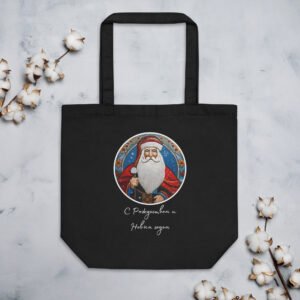 Merry Christmas and Happy New Year Eco Tote Bag – Russian