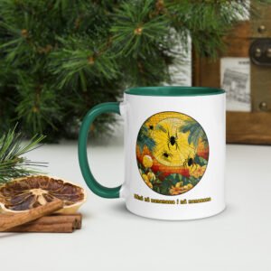 “The Spiders Are Watching the Spiders” Mug with Color Inside – Hawaiian